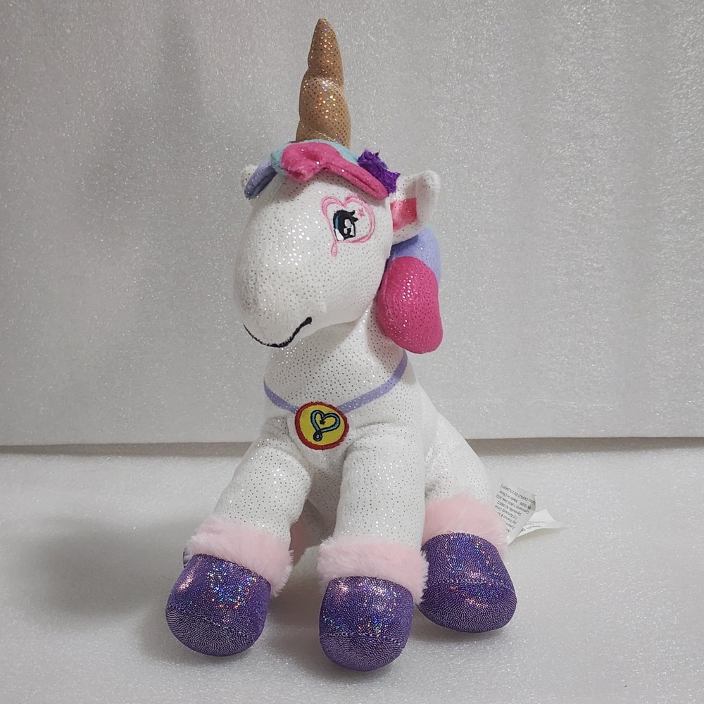 Nickelodeon Jojo Siwa Sparkle Glitter Multicolor Plush UNICORN 2021 12"